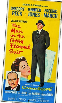 The Man in the Grey Flannel Suit with Gregory Peck poster