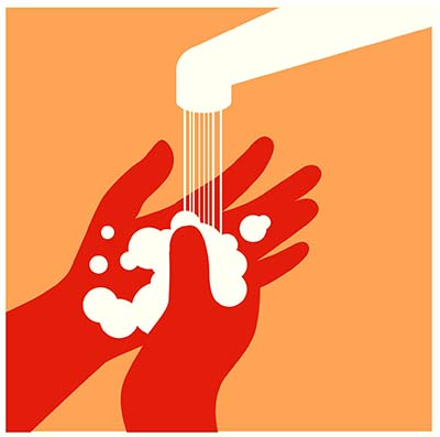 Illustration by Harry Campbell hand washing