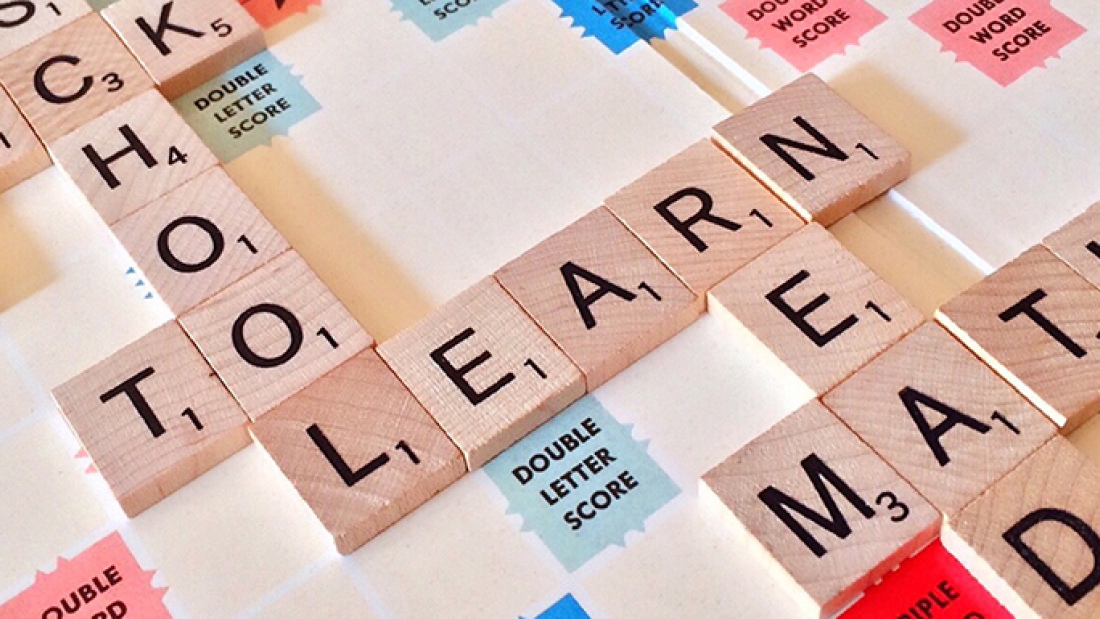 Scrabble words about learning