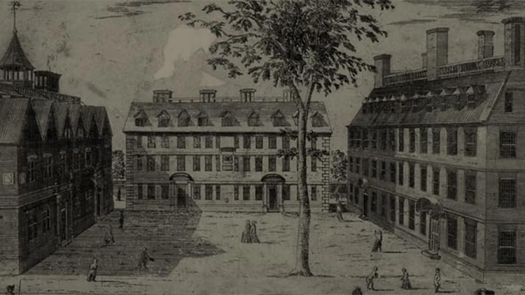 Sketch of Harvard campus