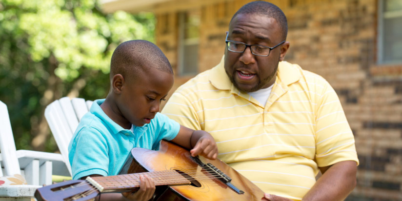 Father with child