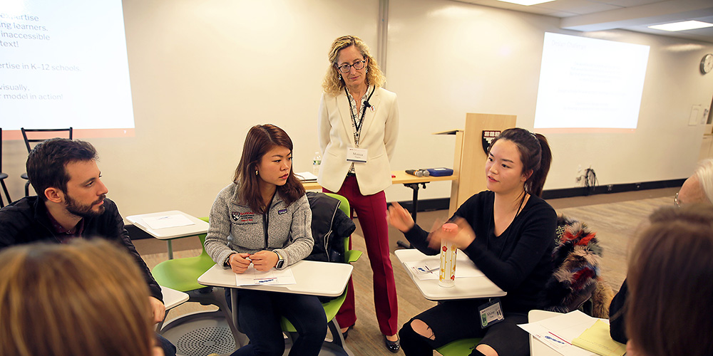 Monica Higgins in classroom