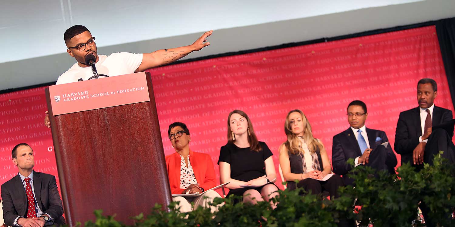 Edyson Julio at HGSE Convocation