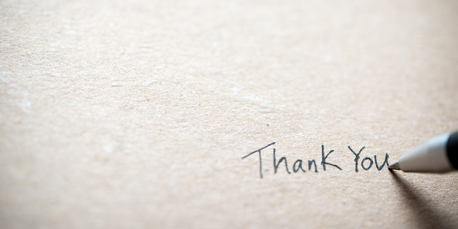 Thank you note