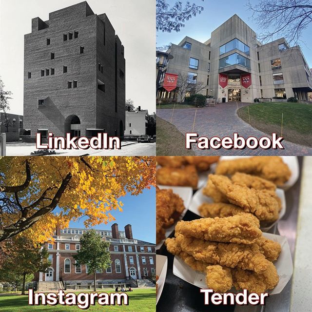 Dolly Parton challenge grid with HGSE campus buildings