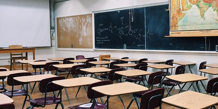 empty chairs in classroom