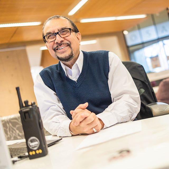 Dinesh in Gutman Library