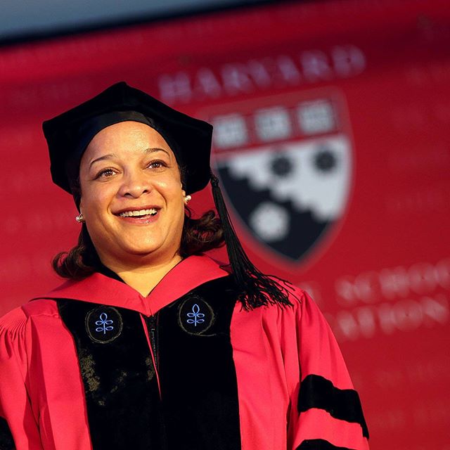 Dean Bridget Long at Commencement