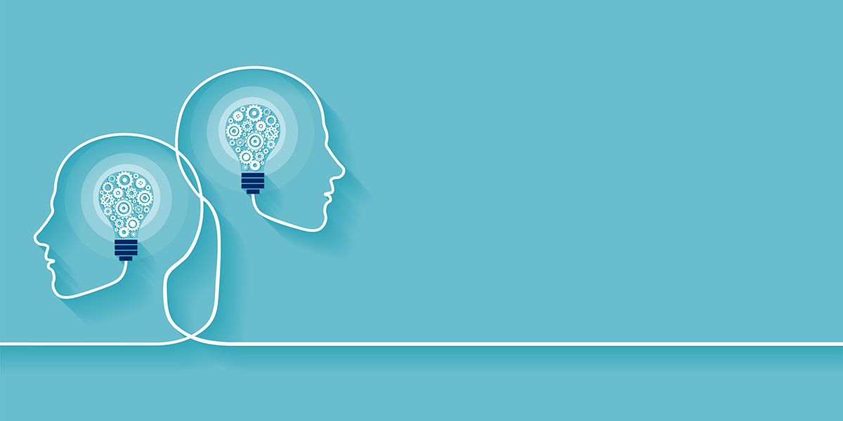 Illustration of 2 brains