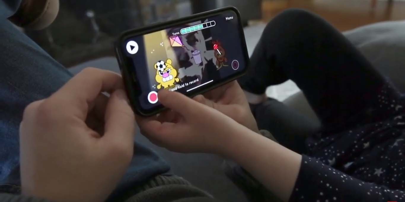 Early literacy app on phone