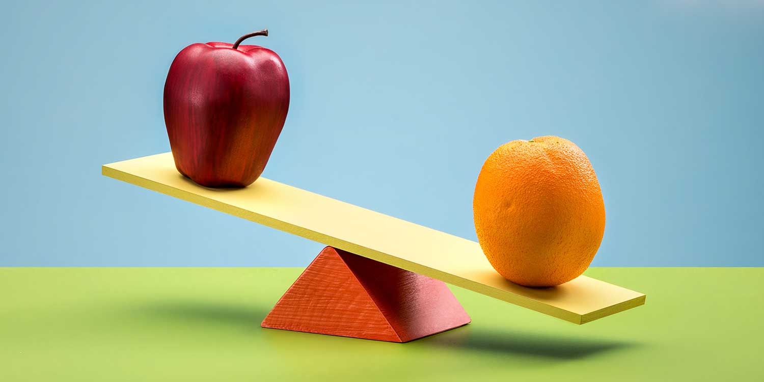Comparing Apples to Oranges