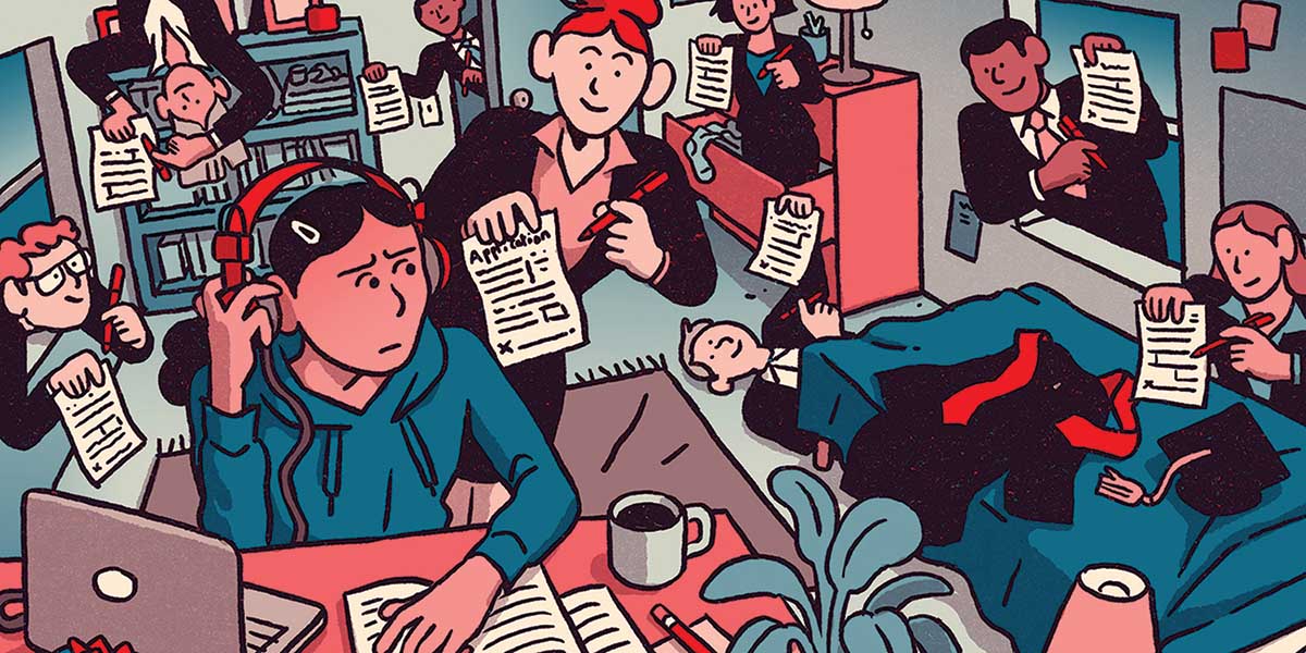 College Completion illustration by Wren McDonald
