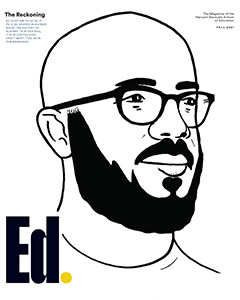 Fall 2021 Ed. magazine cover with Clint Smith