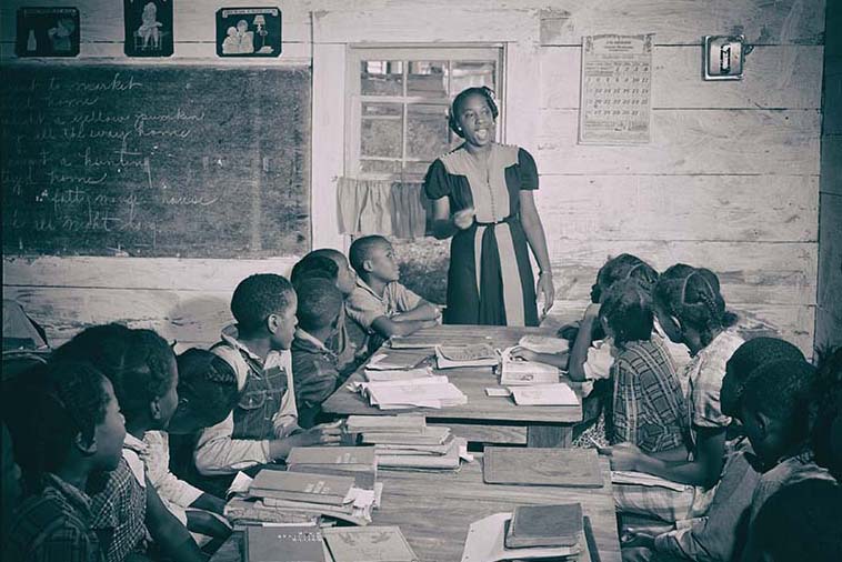 Black Teacher Archive classroom archival photo