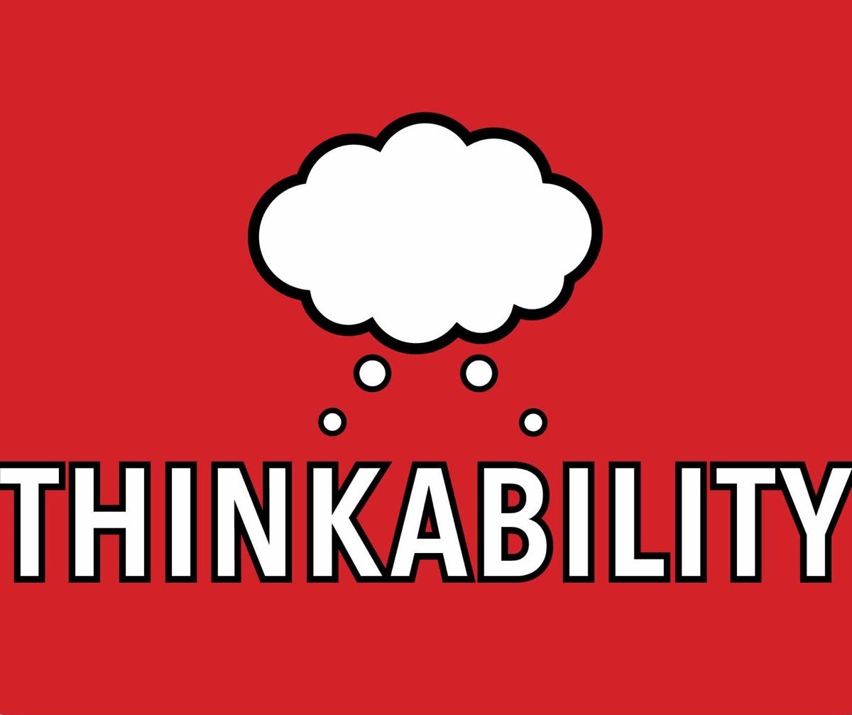 Illustration with "Thinkability" and a thought bubble