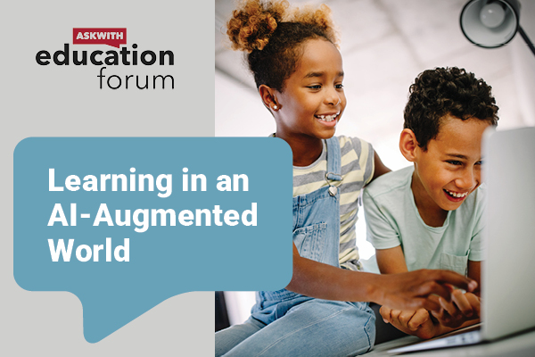 Children at a computer