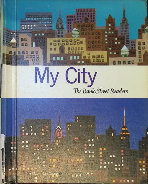 Book cover of The Blank Street Reader's "My City" featuring a city landscape