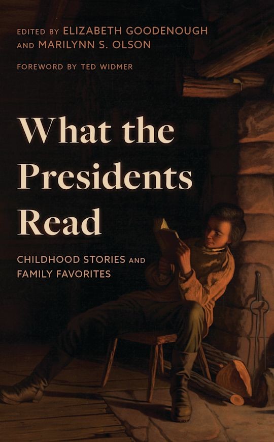 "What the Presidents Read" book cover with an illustration of a colonial boy reading a book