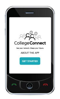 College Connect app on cell phone