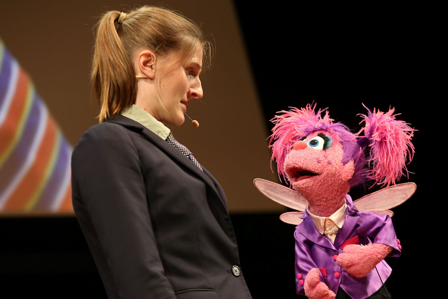 Abby Cadaby with Hasty Pudding actor