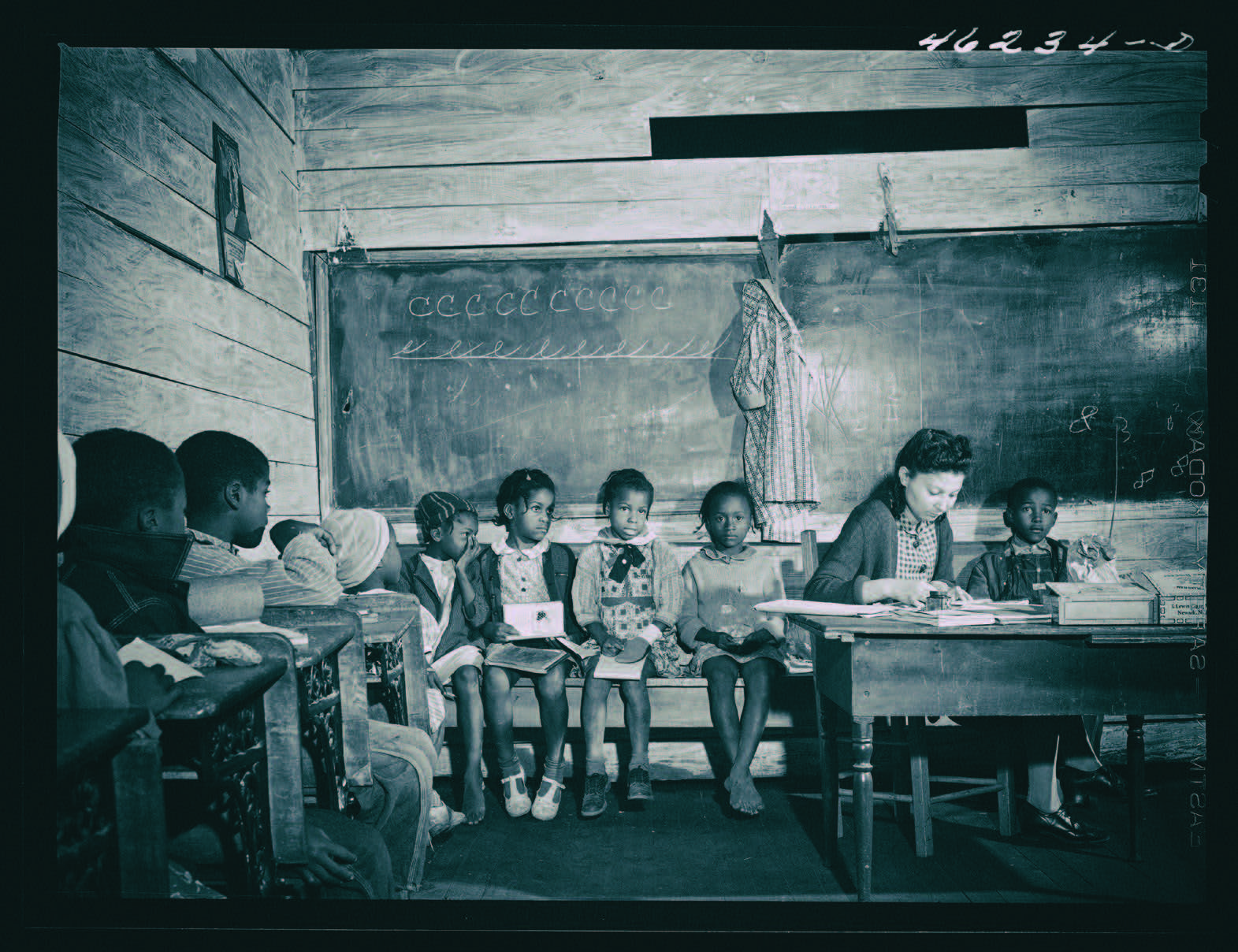 Schoolroom in White Plains, Georgia, circa 1941