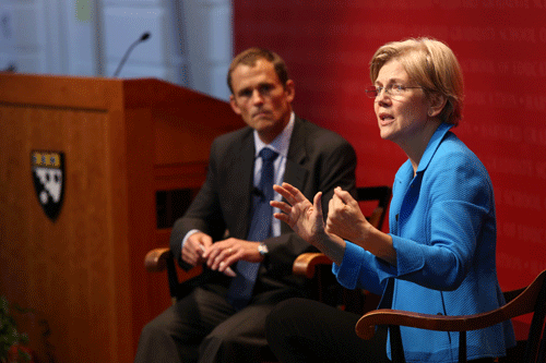 Elizabeth Warren Visits the Askwith Forum