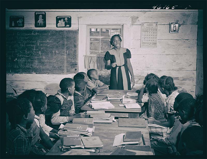 Black Teacher Archive classroom archival photo