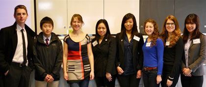 The Wunderkind Life Finland Team kicked off the week of school visits with Dr. Heidi Krzywacki, lecturer at the Department of Education, University of Helsinki (left to right: Trea Lynch, Colin Park, Heidi Krzywacki, Tracy Tan, Tracy Shih, Julianne Viola, Rebecca Conklin, Susan Joo).