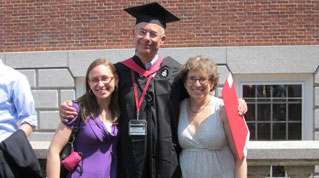The Klein family at Joe's graduation from HGSE in 2011.