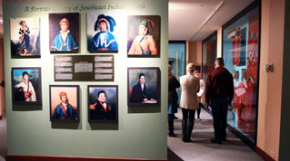 Students in Lecturer Shari Tishman's "Active Learning in Museums" course return to the classroom after exploring the exhibits in the Peabody Museum of Archaeology and Ethnology.