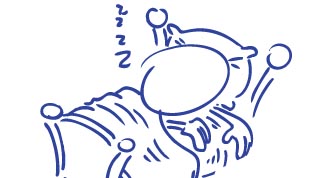 Illustration of sleeping kid