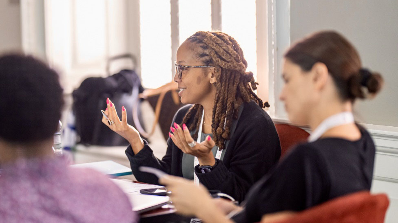Woman at the EdRedesign convening