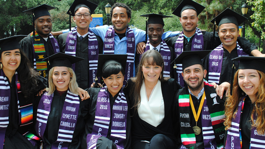 Deborah Bial with Posse Scholars