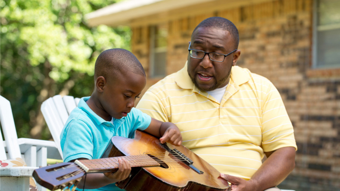 Father with child