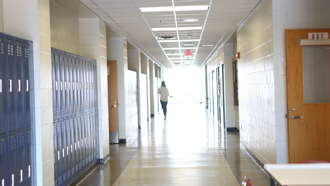 School hallway