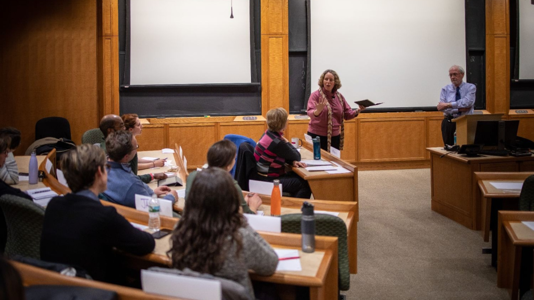 Meira Levinson and Todd Rakoff teaching