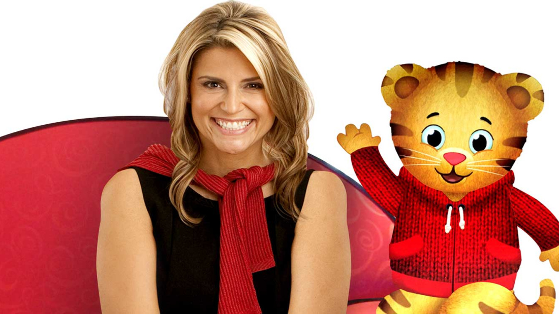 Angela Santomera with Daniel Tiger