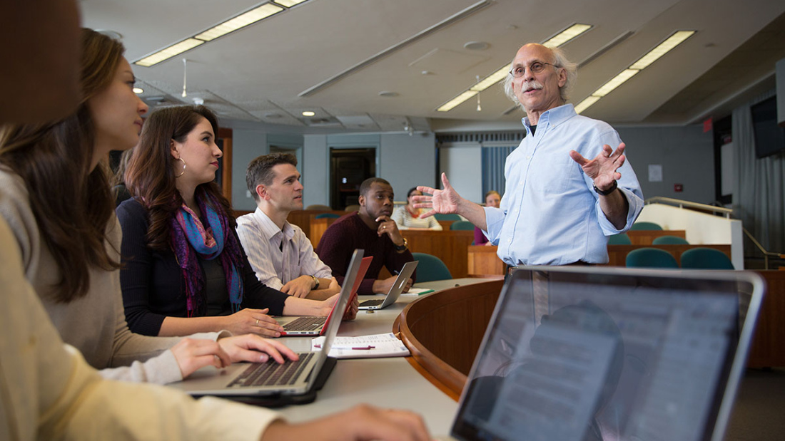 Photo of Joe Blatt in a classroom
