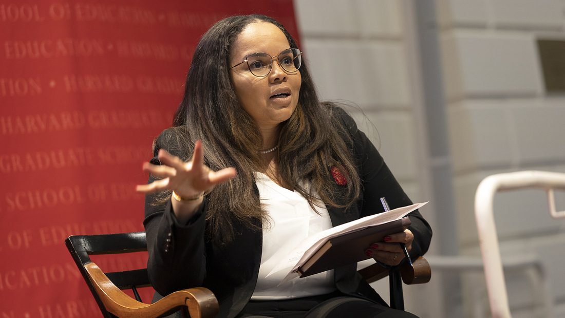 Askwith Forum moderator Christina Grant