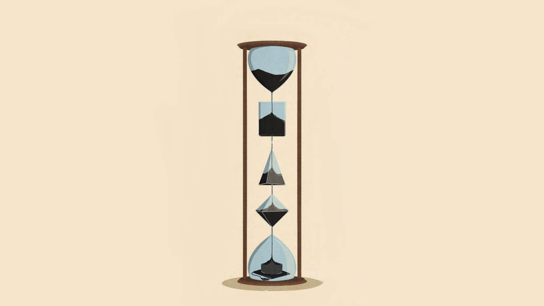 Hourglass illustration by Andrea Ucini