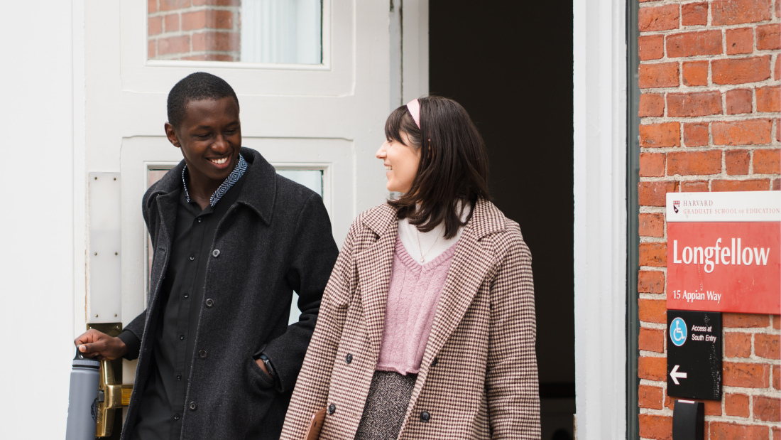 Students outside Longfellow