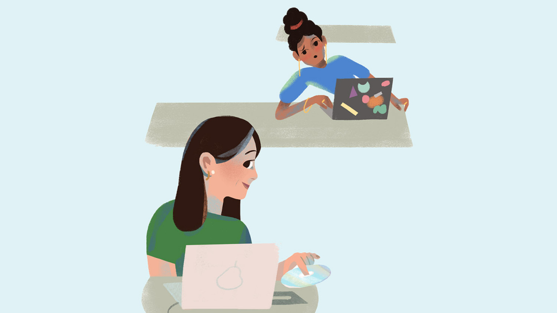 Illustration of adult learners