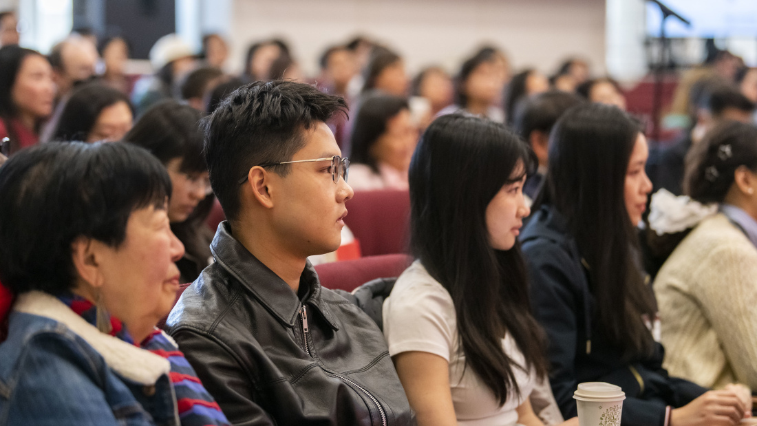 Audience in Askwith Hall