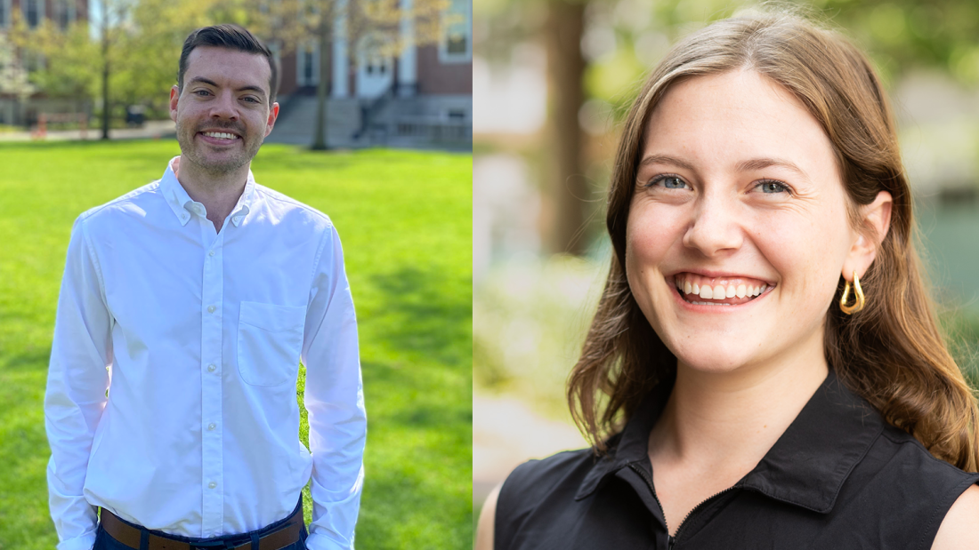 Headshots of Ben Esenstad and Peyton Aiken