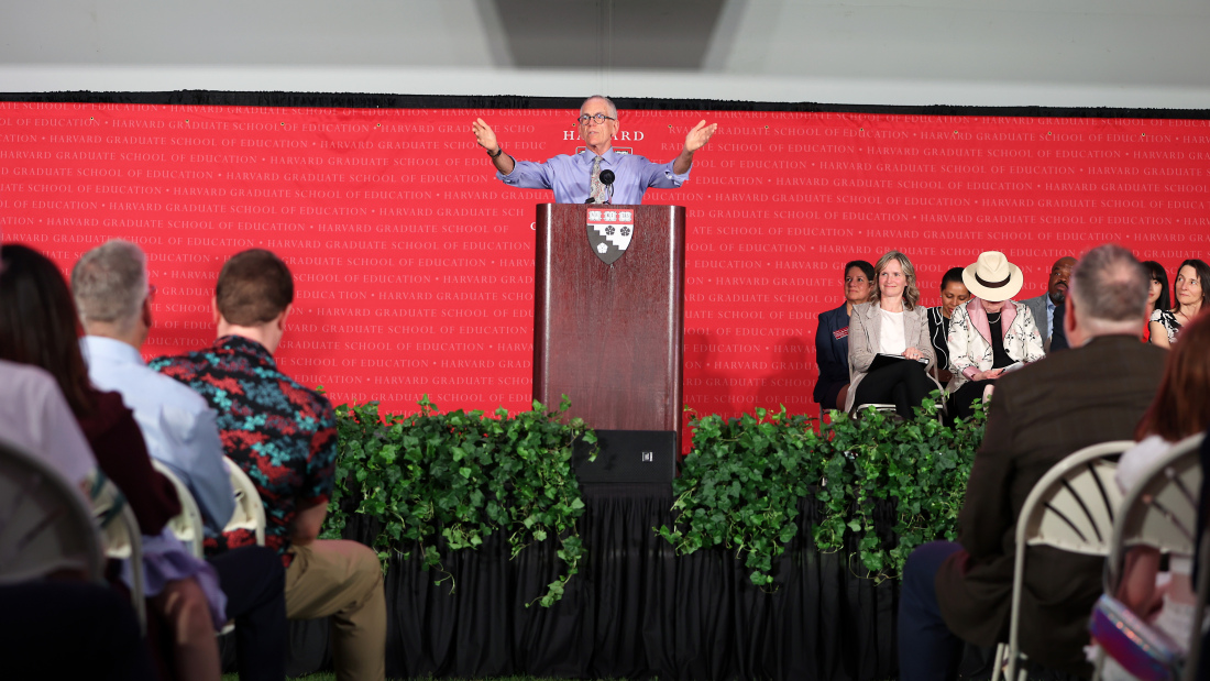 David Dockterman at podium
