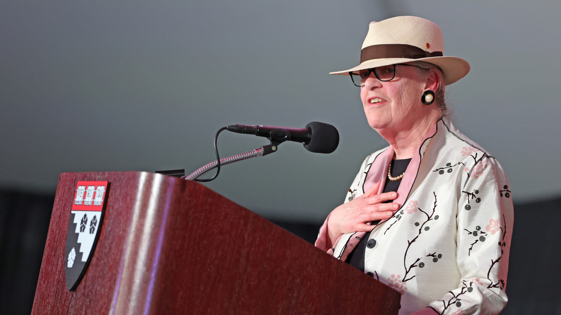 Catherine Snow at podium