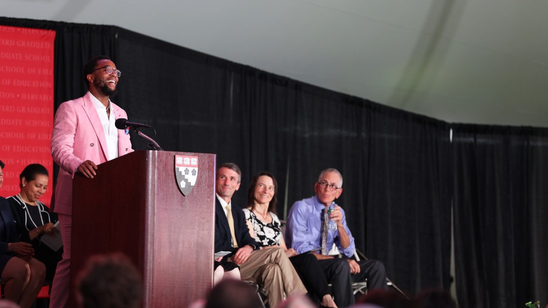C. Emmanuel Wright at podium