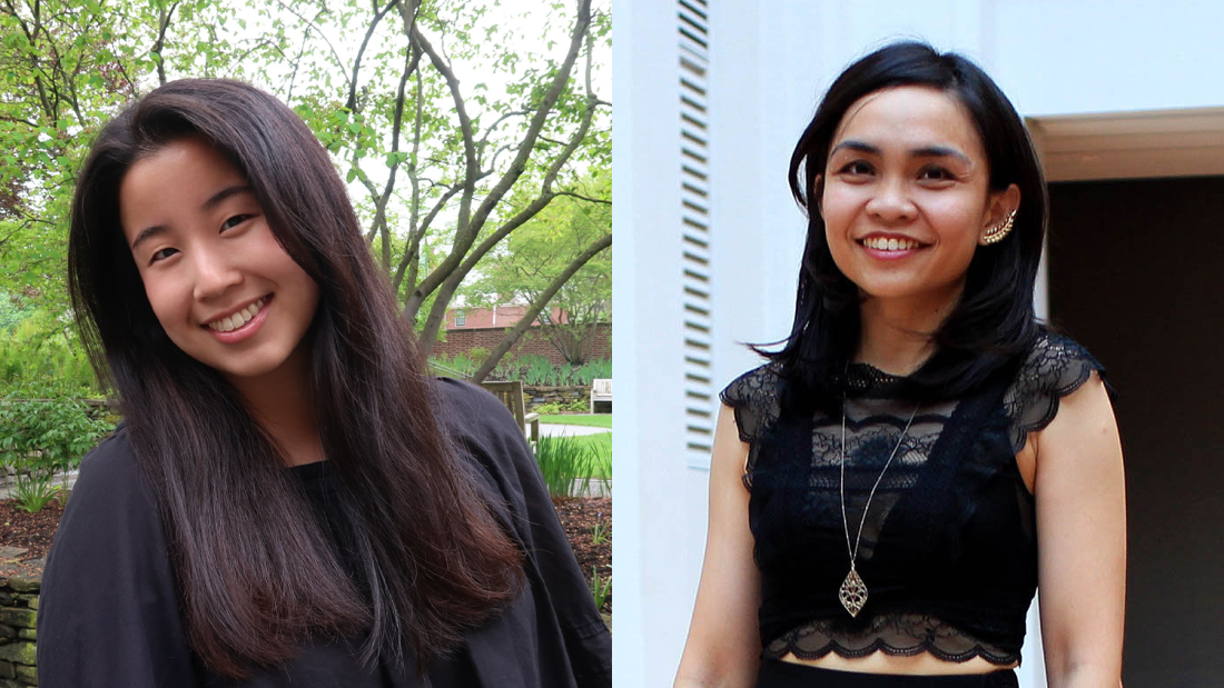 Side-by-side photos of Ink Thanajaro and Jin Li Lim 