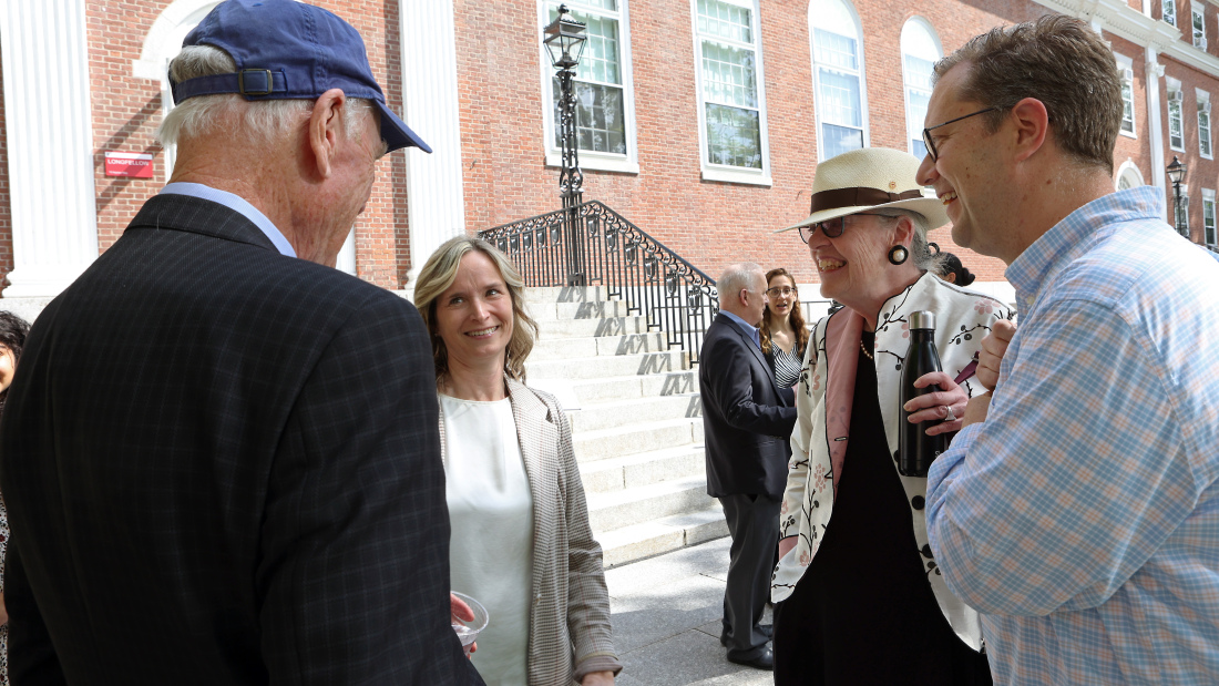 Nonie Lesaux and Catherine Snow with guests
