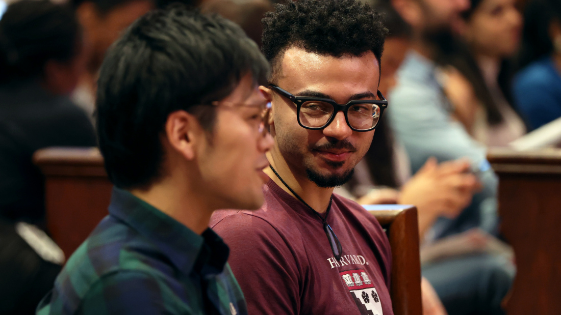 HGSE students connect with one another at Welcome Day